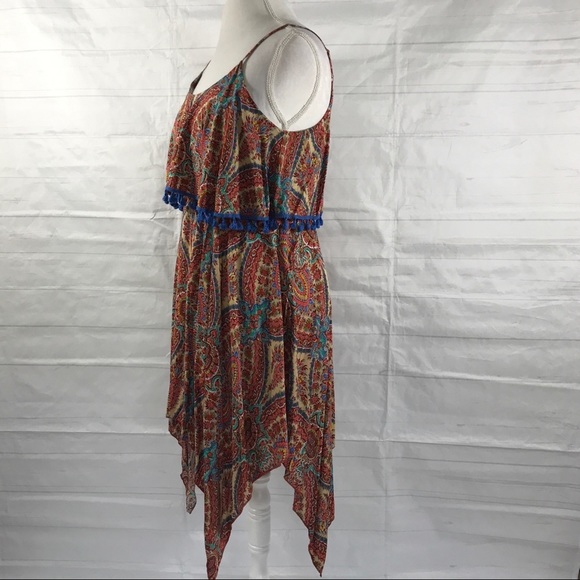 Umgee Dress Brown Multicolored Boho Size M - Picture 4 of 8